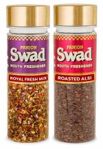 Panjon Swad Mouth Fresheners Mukhwas| Royal Fresh Mix & Roasted Alsi| 2 Bottle