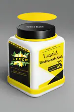 BLISS & BLUSH dish wash gel powder 500 gm Can Make Natural & Vegan with Refreshing Lemon Oil 5000 ml dish wash gel