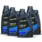 Signate 20W50 - New Engine oil for street racing & Motorcycle oil High Performance Engine Oil (1 L, Pack of 4)