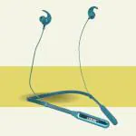 Beast Blue vibration Neckband Voice Changer Wireless Bluetooth Earbuds w/Mic in-Ear Magnetic Neckband Earphone, IPX4 Sweatproof Bombastic Bass - 12.4 mm Drivers, 30 Mins Charge - 80 Hrs Battery