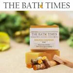 tBt The Bath Times Herbal PARABEN FREE Haldi & Chandan Soap| Organic Natural| For All Skin types| Coconut Oil Based|