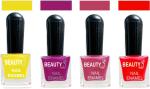 OUR Beauty Multicolor High Quality Quick Dry Long Lasting Hd Colors Nail Polish Pcs Vc16, 32 ml (Set Of 4)
