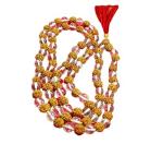 Feel Touch Mart 108 Beads Original & Pure Rudraksha & Sphatik Jaap Mala for Men & Women