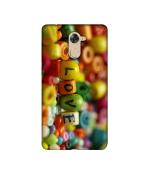 Casotec Colorful Love Design Printed Silicon Soft TPU Back Case Cover for Panasonic Eluga Mark 2