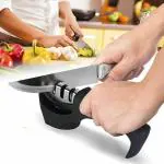 MOBONE Knife Sharpener for Kitchen Knife Sharpener Rod Knife Sharpner Knives Sharpening Tool for Steel Knives