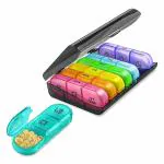 kunya Portable Medicine Organizer Box Tablets Container Case Travel Pill Box
