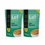 Lo! Foods- Keto Murukku (400g) | 2.9g Net Carbs | Keto Snacks tested for Keto Diet | Low Carb Snacks | Diet Snacks Food | Zero Added Sugar Namkeen - 2 X 200g Packs