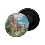 Dhcrafts Multicolor Metal Odisha Puri Printed Fridge Magnet, 5.8 Cm