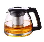 HOMIES 1 Pc Glass Boutique Serving Kettle Filter Tea Coffee Pot 1Litre