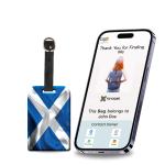 tag8 Scotland Flag Tag Smart Bag tag |Trendy Luggage tag ID Identification National Flag Theme Fashionable Digital name tag | Airline compliant, SITA World Tracer Code Enabled | Travel Gift idea, Collectible
