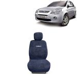 Kingsway Towel Fabric Car Seat Covers for Ford Fiesta, 2005 - 2011 Model, Material: 100% Cotton, Color : Grey, Complete Set of All Seats (Car Specific Front + Rear Seat Covers)