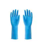 3P DELIVERING MEDICAL SOLUTION WORLDWIDE Household Rubber Hand Gloves For House Hold And Kitchen Use Multi Purpose Very Useful Gloves For Men Women Industrial Construction Workers (Blue,1 Pair, X-Large)