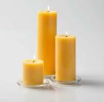 Sapi’S Multicolor Paraffin Wax Scented Pillar Candle, Lime (Pack Of 4)