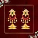 Traditional Gold Platted Wedding Jumkhi Earrings Collection ERG2069FSGR