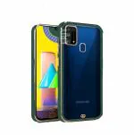 ERIT Samsung Galaxy M31 Green Silicone Shock-Absorbent Case Cover