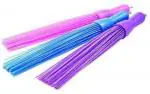 ShopiMoz Brooms Kharata Jadu for Bathroom Cleaning & Home Floor Cleaning Kharata Jadu for Scrubbing in Bathroom| Hard Bristle Broom| Color Multi 3Psc