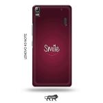 Tweakymod Printed SMile Back Cover For Lenovo K3 Note
