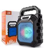 QIWA Wireless Portable Bluetooth PA Speaker System with Microphone and Karaoke Machine for Party Outdoors Supports TF Card USB AUX