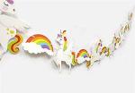 My Party Suppliers Unicorn Theme Birthday Banner
