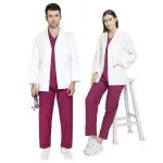 IS Indosurgicals Off White Cotton Lab Coat For Chemistry Lab Students (X-Large)