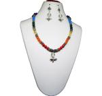 JAYA VISION ENTERPRISES Gemstone Beads 7 Chakra Charm Necklace