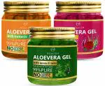 Newish Aloe Vera Gel for Face and Hair | 99% Pure Aloe Vera With Vitamin E Gel For Skin and Hair Pack of 3