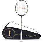 Li-Ning Multicolor Carbon Graphite 3D Calibar X Combat Strung Badminton Racquet, 85 G