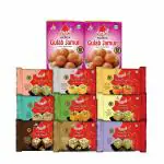 Bambino Sweets Hamper Combo Pack of 11 Soan papdi & Gulab Jamun 1kg Tin & Rasgulla Tin 1Kg- Each