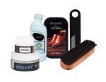 Sheppits Premium Shoe Shiner (Neutral), Shoe Cleaner (Natural), Shoe Cream (Natural), Shoe Brush, & Shoe Horn (Black) Combo | Shoe Care Kit