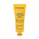 Rivona Naturals - Mineral Sunscreen with SPF 50+ UVA UVB PA+++ No White Cast, Natural and Non-Greasy - 20gm