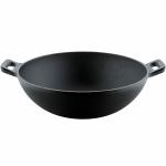 Trilonium Triple Seasoned Cast Iron Kadai 26 cm, Sleek, Weighs 2.4 kgs Capacity 3 L