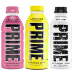 Prime Drink Variety energy drink (Lemonade , Meta Moon, Strawberry watermelon) Each 500 ml (Pack Of 3) Imported from USA