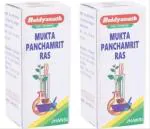 Baidyanath (Jhansi) Mukta Panchamrit Ras Tablet Ayurvedic Medicine (2 Packs, 10 Tablets in Each Pack)