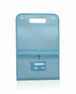 Shining Zon Vertical Expanding File Folder 13 Pockets Accordion File Folder Organizer for A4 Letter Size Paper Document Holder Organizer for School, Home, Office (36 * 24cm) (Pack Of 1 Blue Colour)
