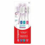 Colgate Gentle Gumcare Ultra Soft Bristles manual Toothbrush for adults, 4 Pcs, Slimmer