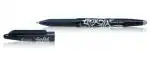 Pilot Frixion Erasable Roller Ball Pen | Tip Size - 0.7 MM | With Dimpled Grip and In-built Eraser | Ink Colour - Black | Pack of 3