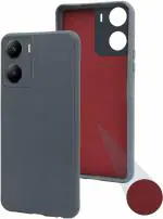 Jkobi Back Cover Case for Vivo Y56 5G (Inside Fiber Cloth | Smooth Matte Finish | Elegant Professional Look |Grey)