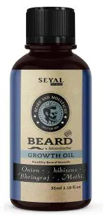 Seyal Beard And Mustache Growth Oil With Onion, Hibiscus And Fenugreek For Faster And Healthy Growing Beard And Mustache, 35 Ml