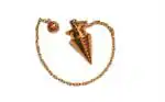 Jet International Copper Coil Twisted Dowsing Healing Pendulum