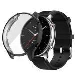 LIRAMARK Soft TPU Front Protection Case Cover for Amazfit GTR 2 / GTR 2E Smart Watch (Black)