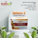 Subaxo Herbal Almond & Chandan Ayurvedic Beauty Soap 75 G AND Radiance-X Ayurvedic Beauty Soap 75 G