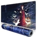 Qizlar Extended Gaming Mouse Pad (800mm x 300mm x 3mm) Extra Large Gaming Mouse Mat for Gamer, Waterproof Office Desktop Mat (Anime-2)