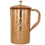 Webelkart Hammer Copper Jug Pitcher, Serveware & Tableware Set (1700 ml)