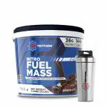 Proteition Elite Nitro Fuel Mass | 36g Protein | 144g Carbs | High Protein with Shaker (Chocolate, 4.54kg)
