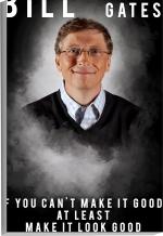Surmul Multicolor Sunboard Medium Bill Gates Quotes Poster Wall Art Painting Removable Sticker