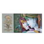 Fonsie Radha krishna ji green design cash envelopes for gifting money on wedding gift, baby shower gift, shagun, family gatherings with name space pack of 30.