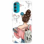 Fashionury Designer Soft Back Cover Case Compatible for Motorola Moto g71 5G-D093