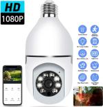 SIOVS PTZ BULB AK4700 Spy Camera with Night Vision 1920 x 1080p 64 GB, 1 Channel AVI HDMI (Black)