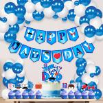 Zyozique Fathers Day Decorations Combo - Banner with Balloons, Cake Topper & Cupcake Topper - 37 PCS