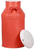 AADB PLASTIC Plastic Milk Can 40 LTR Unbreakable Milk and Water Container (Blue & Orange)